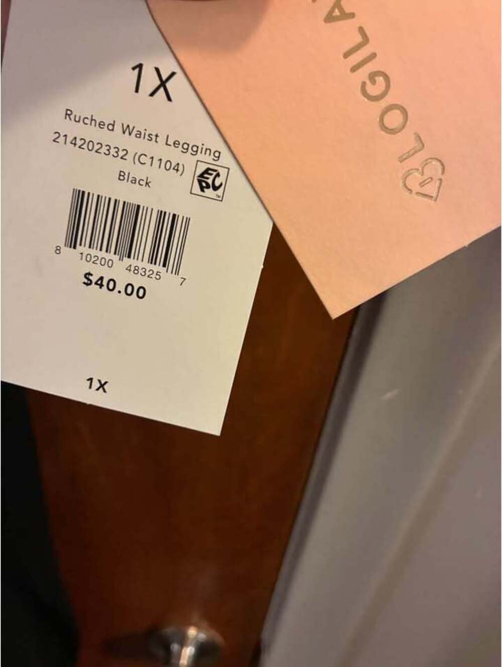 Blogilates Ruched Waist Legging 1X - Picture 2 of 6